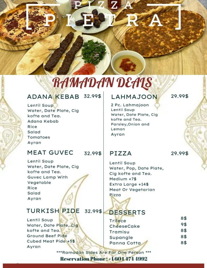 PizzaPietra1 Ramadan Specials